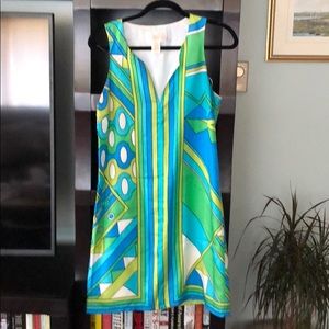 Julie brown silk dress